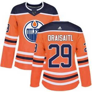 Damen Edmonton Oilers Trikot Leon Draisaitl 29 Orange Authentic